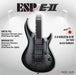 ESP E-II Horizon-III FR - Flame Maple Top - See Thru Black [Made in Japan] - Music Bliss Malaysia