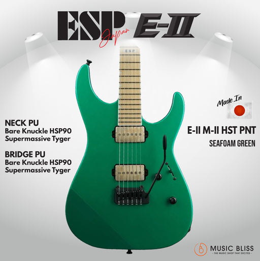 ESP Japan E-II M-II HST P Electric Guitar - Seafoam Green [MIJ] - Music Bliss Malaysia