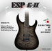 ESP Japan E-II M-I NT Electric Guitar - See Thru Black Sunburst [MIJ] - Music Bliss Malaysia