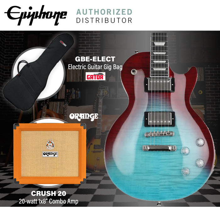 Epiphone Les Paul Modern Figured Electric Guitar - Blueberry Fade