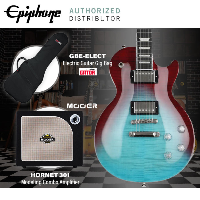 Epiphone Les Paul Modern Figured Electric Guitar - Blueberry Fade