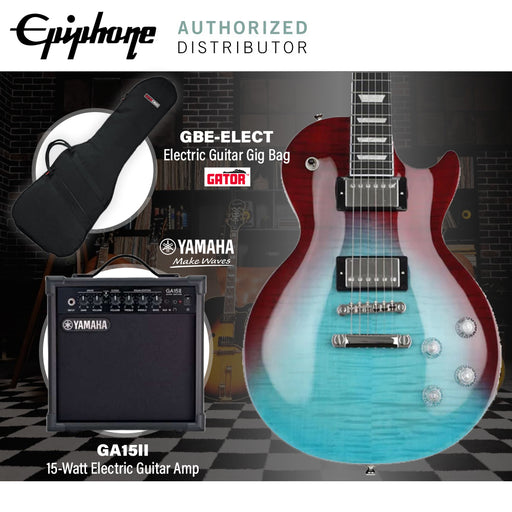 Epiphone Les Paul Modern Figured Electric Guitar - Blueberry Fade