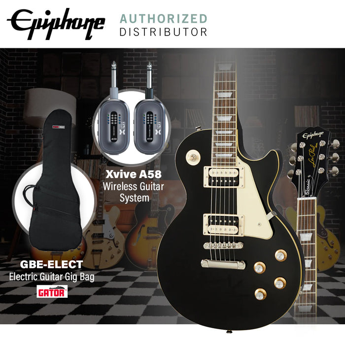 Epiphone Les Paul Classic Electric Guitar - Ebony