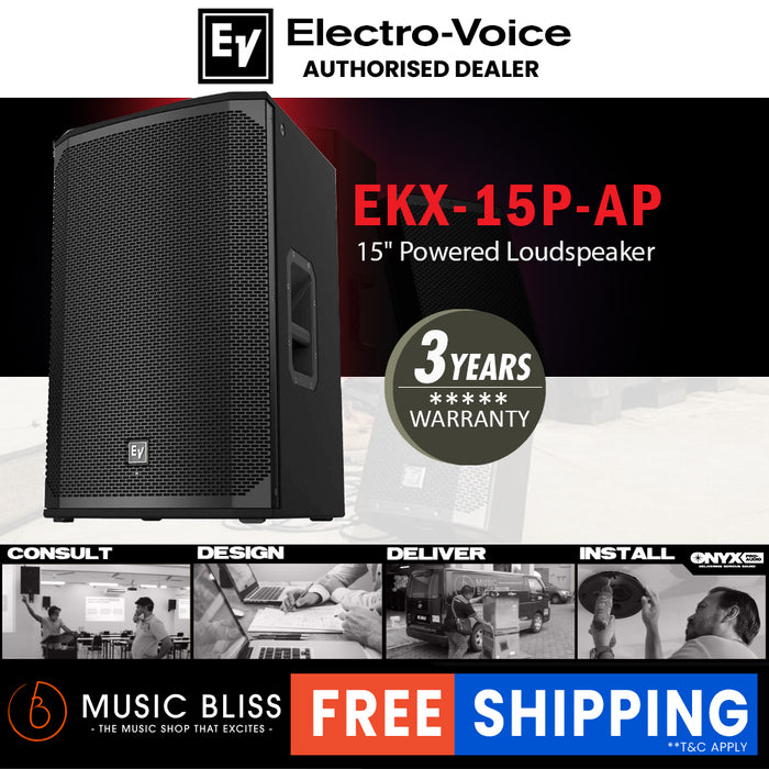 EV Electro-Voice EKX-15P 1500W 15" Powered Speaker