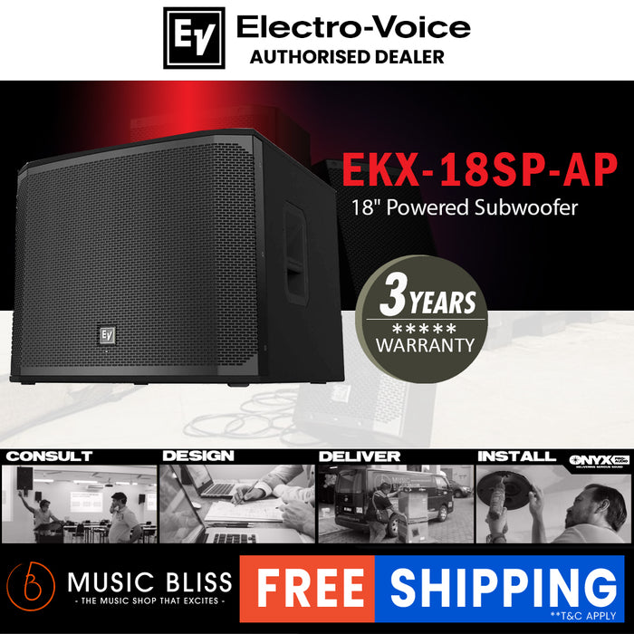 EV Electro-Voice EKX-18SP 1300W 18" Powered Subwoofer
