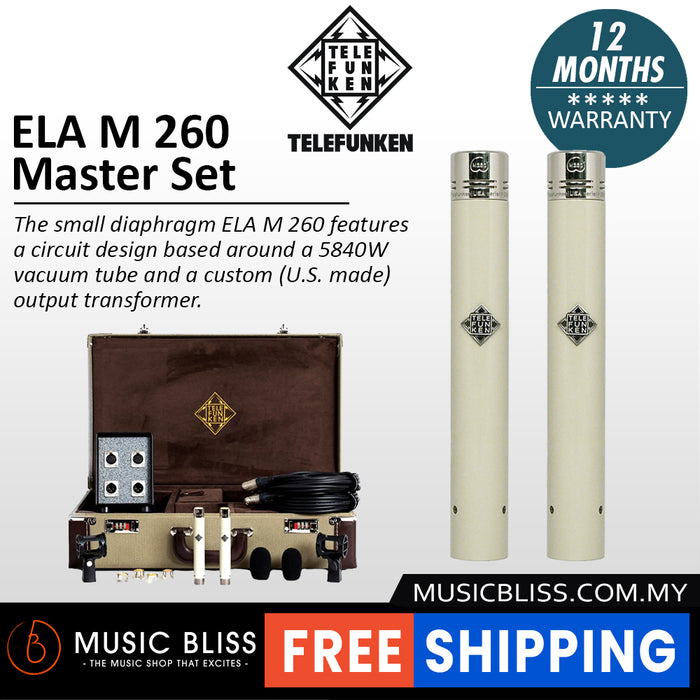 Telefunken ELA M 260 Master Stereo Set Small-diaphragm Tube Condenser Microphone