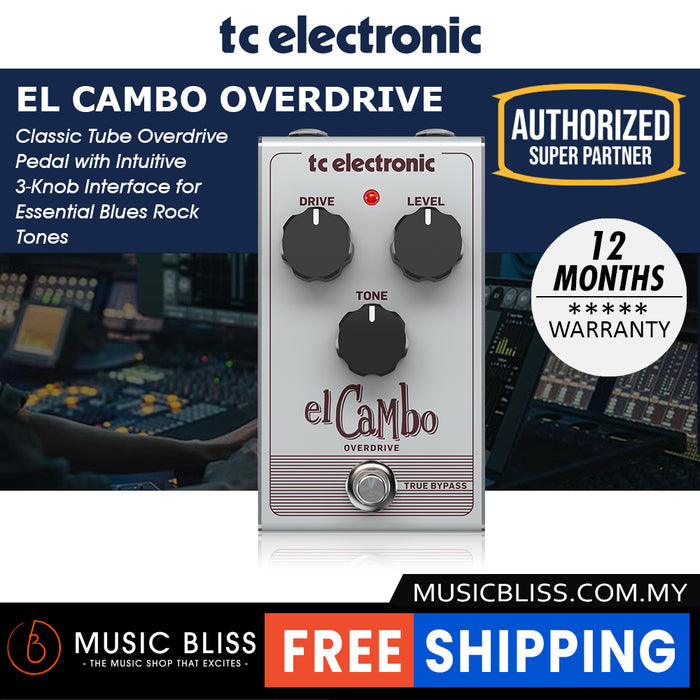 TC Electronic EL Cambo Classic Tube Overdrive Pedal - Music Bliss Malaysia