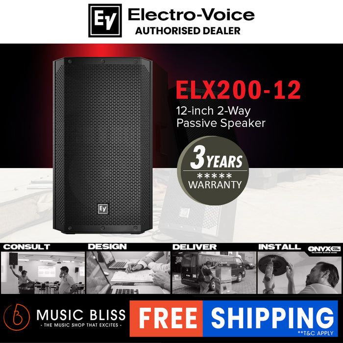 EV Electro-Voice ELX200-12 1200W 12" Passive Speaker