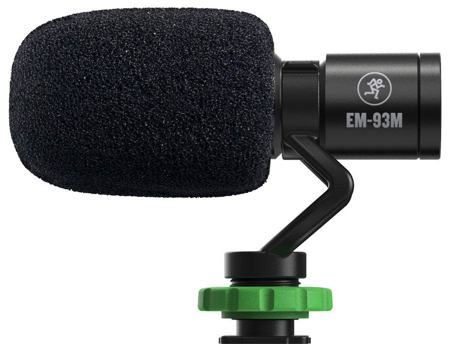 Mackie EM-93M Ultra-compact Shotgun Condenser Microphone for Smartphones and DSLR Cameras - Music Bliss Malaysia