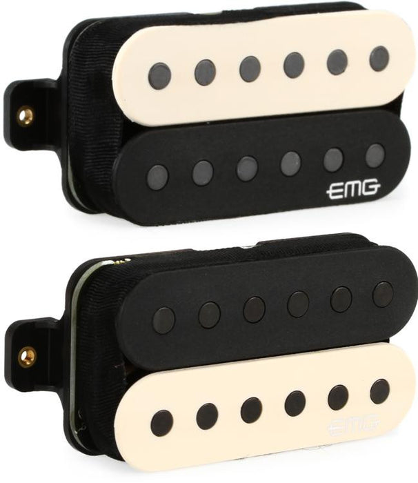 Unbranded humbucker pickup set in zebra | Reverb Unbranded humbucker pickup set in zebra | Reverb