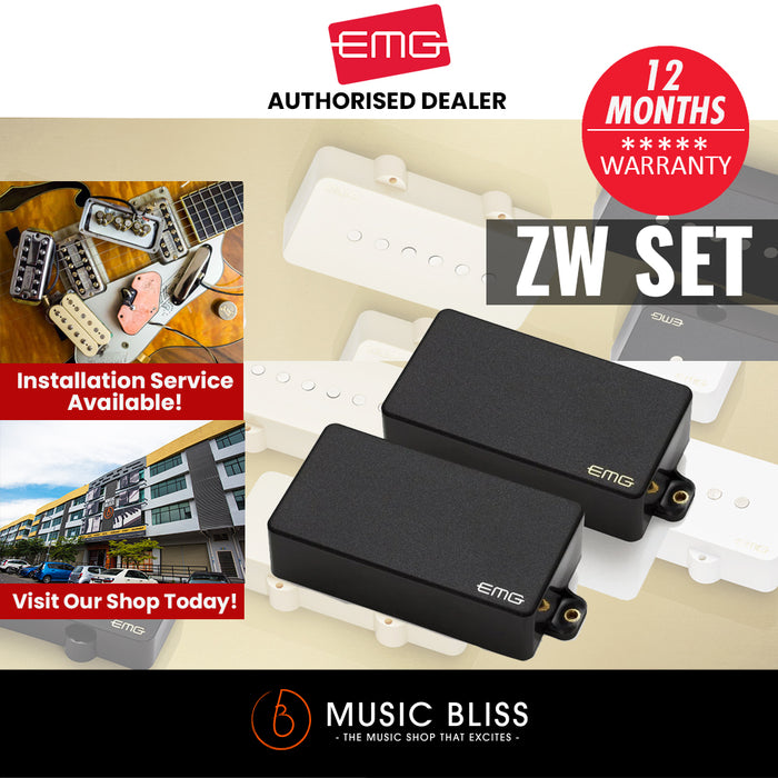 EMG ZW Set Zakk Wylde Active Humbucker Pickup Set - Music Bliss Malaysia