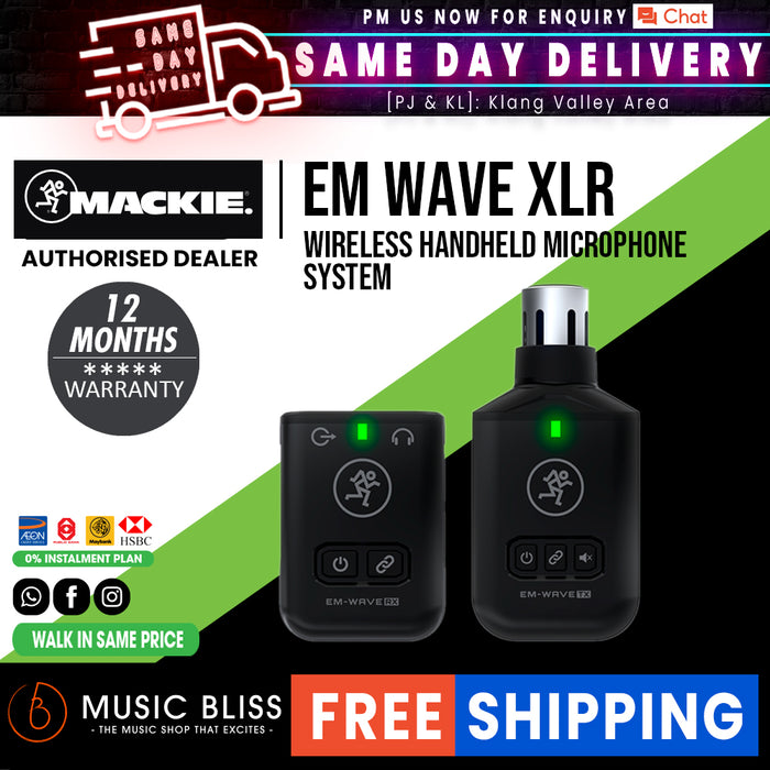 Mackie EleMent Wave XLR Wireless Microphone System - Music Bliss Malaysia