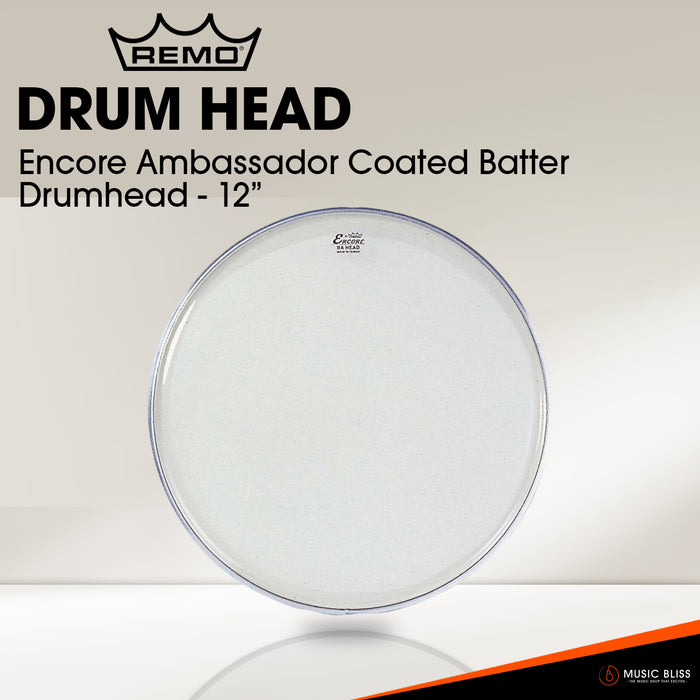 Remo Encore Ambassador Coated Batter Drumhead (Available in sizes 10"-6")