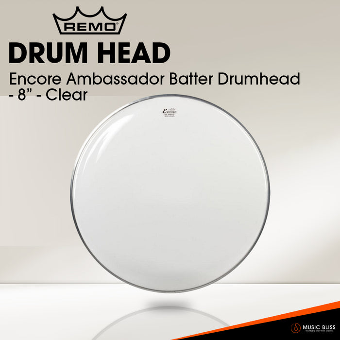 Remo Encore Ambassador Batter Drumhead - 8" - Clear
