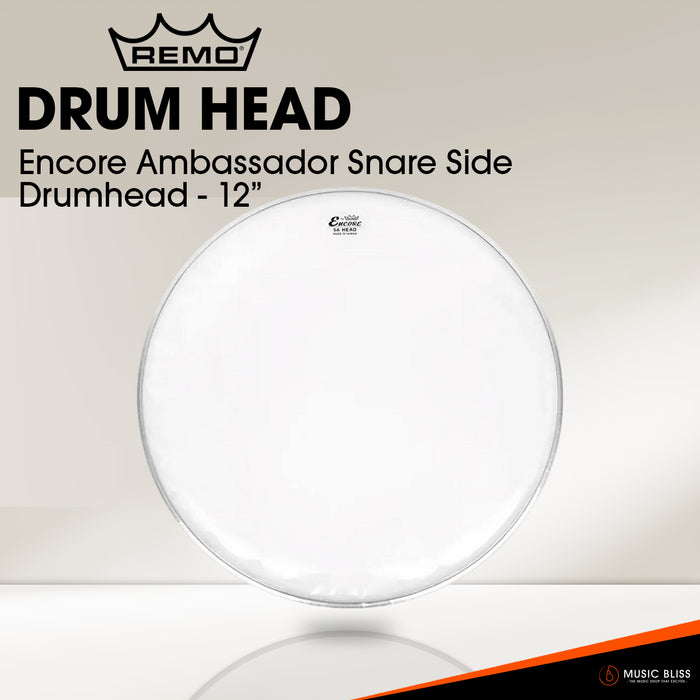 Remo Encore Ambassador Snare Side Drumhead - 12"