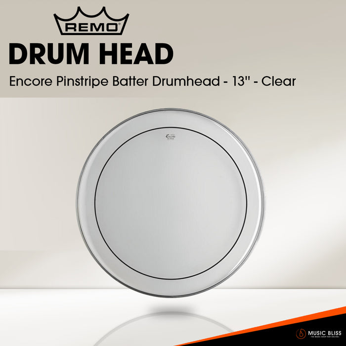Remo Encore Pinstripe Batter Drumhead - 22'' - Clear