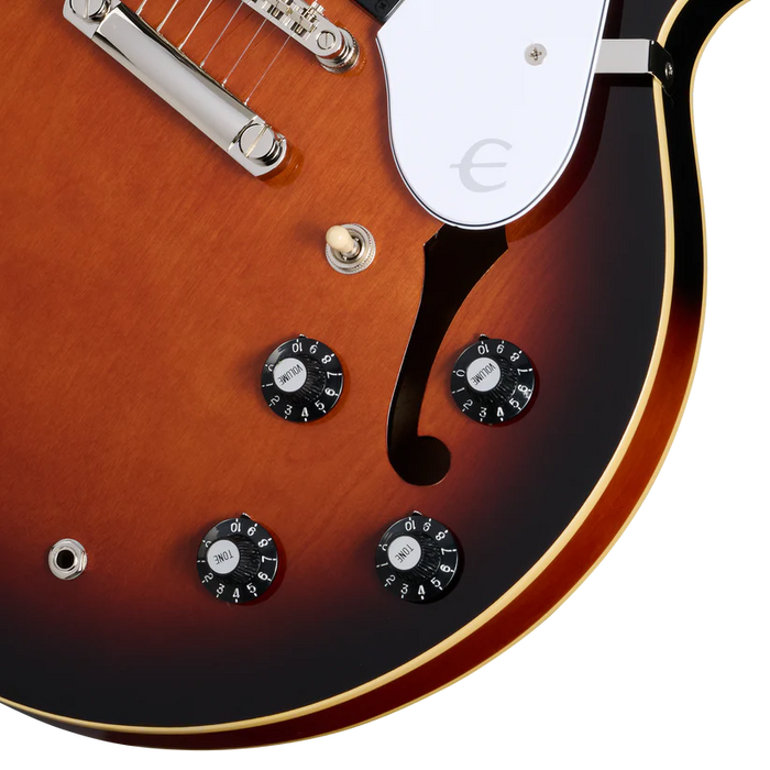 Epiphone Bonehead Riviera Semi-Hollowbody Electric Guitar - Dark Tobacco Sunburst