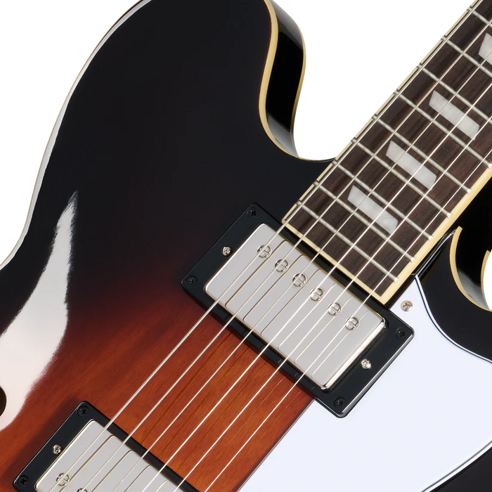 Epiphone Bonehead Riviera Semi-Hollowbody Electric Guitar - Dark Tobacco Sunburst