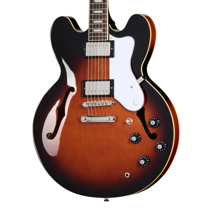 Epiphone Bonehead Riviera Semi-Hollowbody Electric Guitar - Dark Tobacco Sunburst