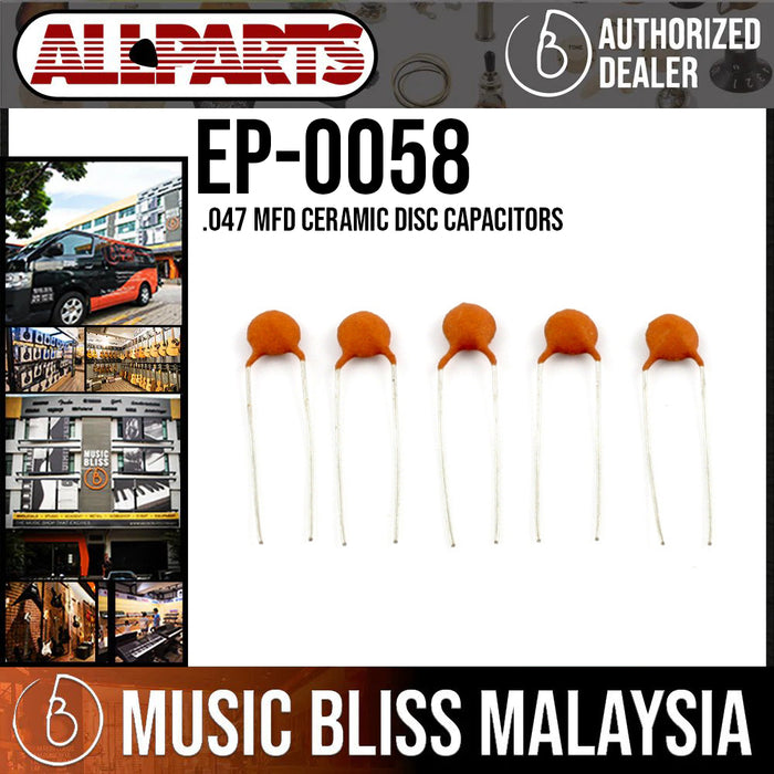 ALLPARTS EP-0058-000 .047mfd Ceramic Disc Capacitors (Pack of 5) - Music Bliss Malaysia