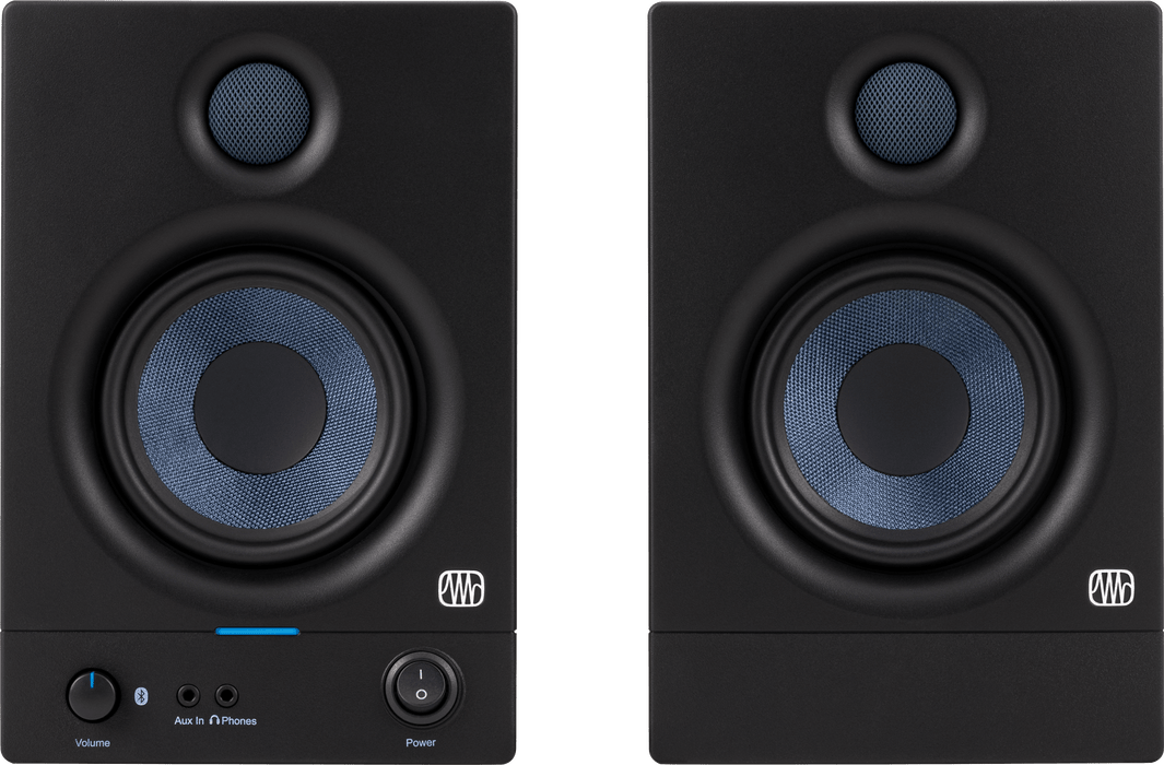 PreSonus Eris 4.5BT (2nd Generation) 4.5-inch Powered Bluetooth Studio Monitors Pair - Black