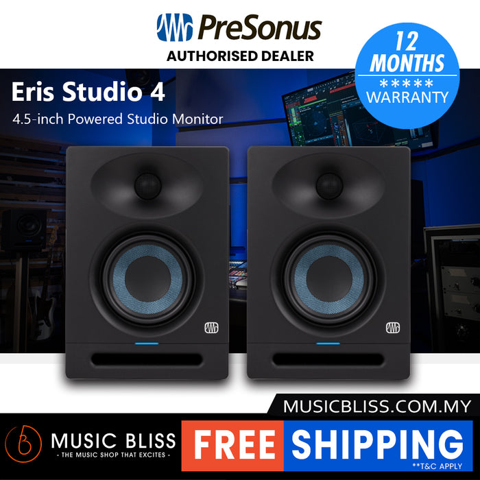 PreSonus Eris Studio 4 4.5-inch Powered Studio Monitor
