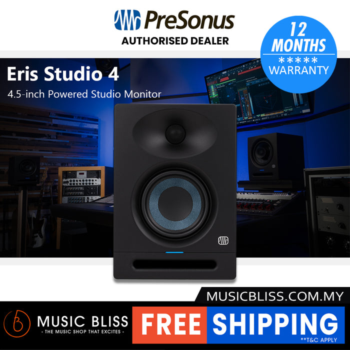PreSonus Eris Studio 4 4.5-inch Powered Studio Monitor