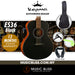 KEPMA ES36 Mini Acoustic Guitar - Black - Music Bliss Malaysia
