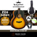 KEPMA ES36 Mini Acoustic Guitar - Sunburst - Music Bliss Malaysia