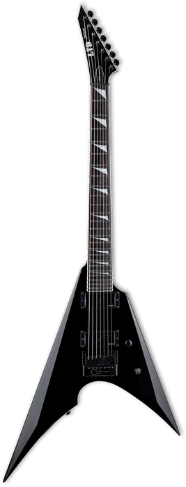 ESP LTD Arrow-1007B EverTune 7-string Baritone Electric Guitar - Black - Music Bliss Malaysia