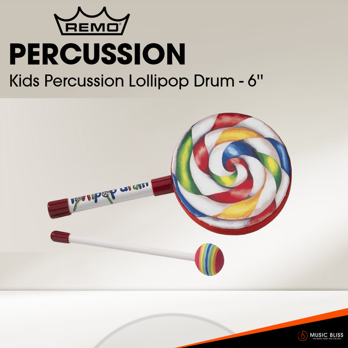 Remo Kids Percussion Lollipop Drum - 6''
