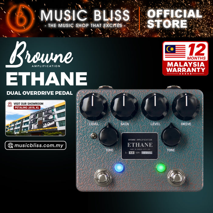 Browne Ethane Overdrive Pedal - Aqua Copper Vein