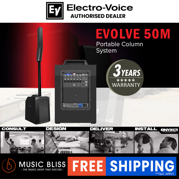 Electro-Voice Evolve 50M Portable Column PA System - Black
