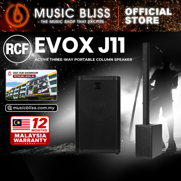 RCF EVOX J11 Active 3-way Column Array - Black