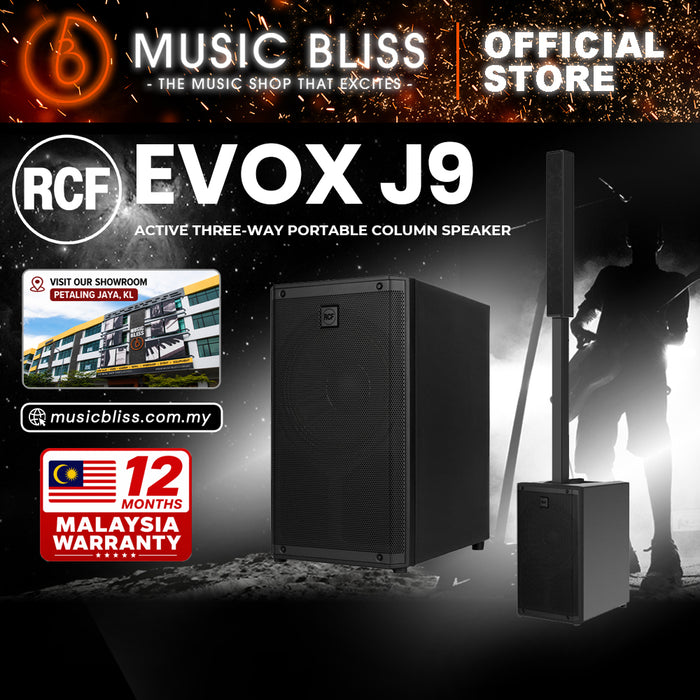 RCF EVOX J9 Active 3-way Column Array - Black