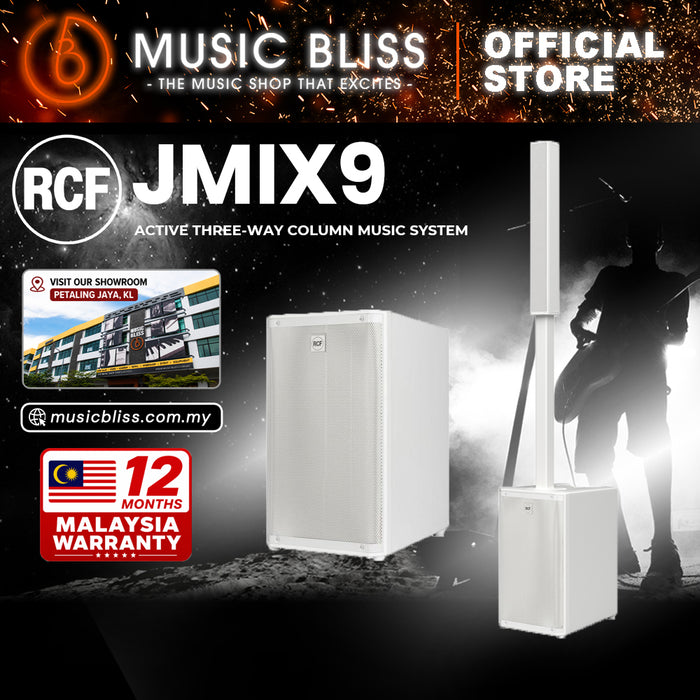 RCF EVOX JMIX9 Active 3-way Column Array with 8-channel Mixer - White