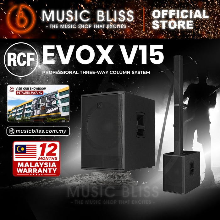 RCF EVOX V15 Powered Column Array - Black