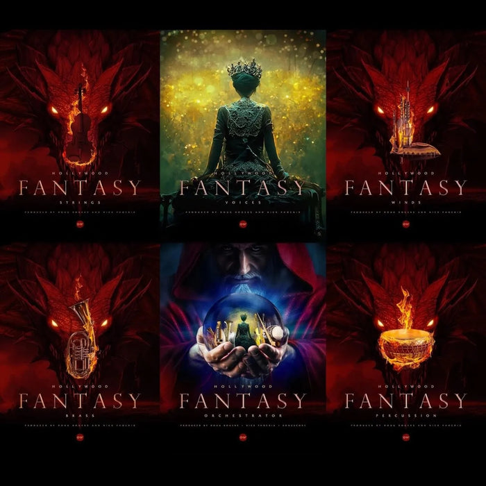 EastWest Hollywood Fantasy Orchestra Bundle Software Bundle Featuring Hollywood Fantasy Strings, Brass, Winds, Percussion, Voices, and Orchestrator