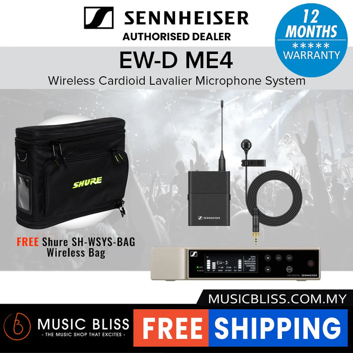 Sennheiser EW-D ME4 SET Digital Wireless Cardioid Lavalier Microphone System