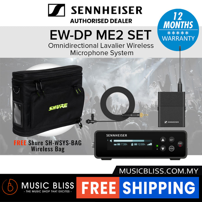 Sennheiser EW-DP ME2 Omnidirectional Lavalier Wireless Microphone System