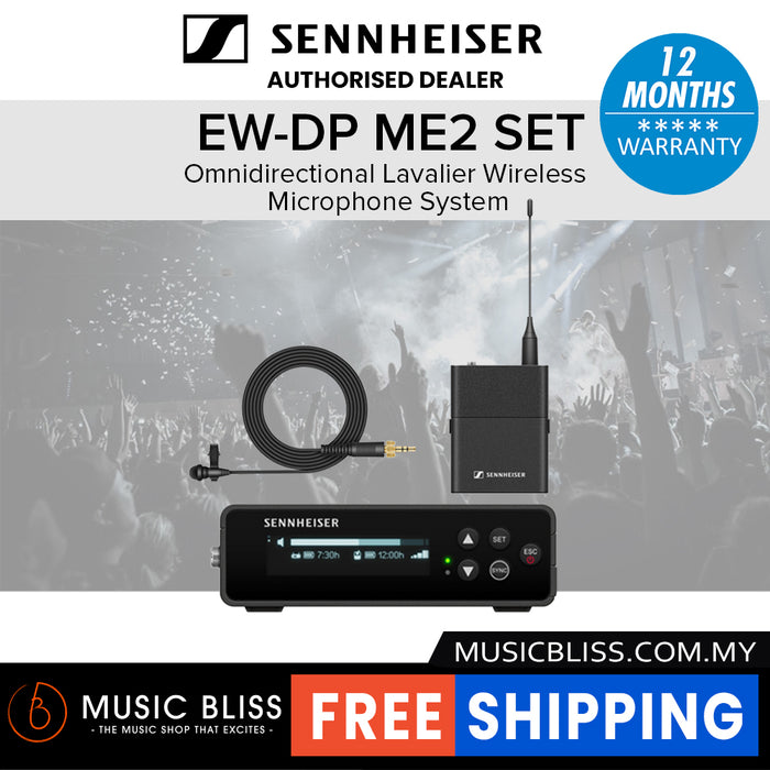 Sennheiser EW-DP ME2 Omnidirectional Lavalier Wireless Microphone System