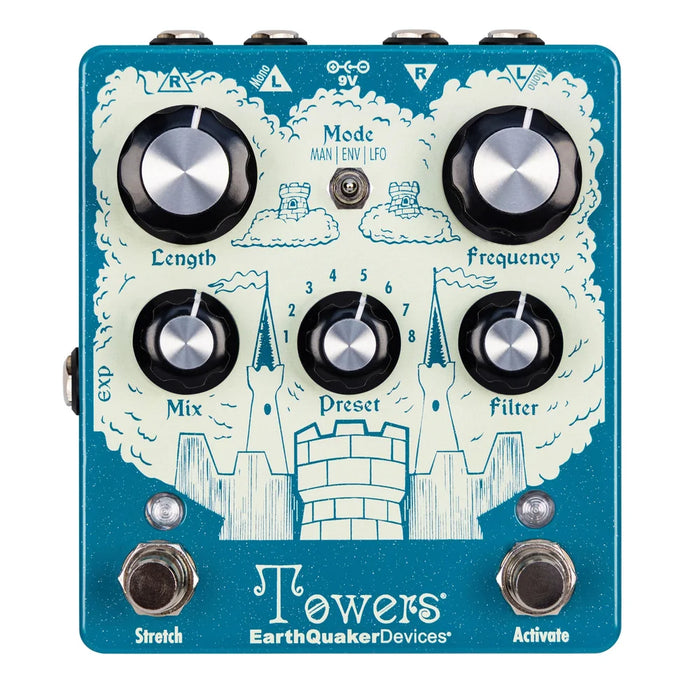 EarthQuaker Devices Towers Soundscape Generator Stereo Reverberant Filter