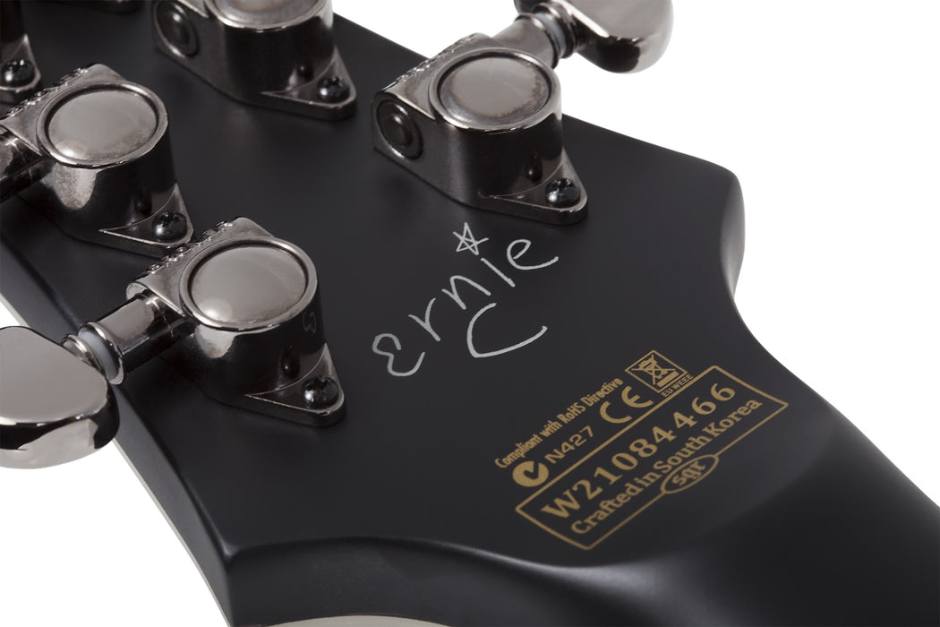 Schecter Ernie C C-1 Electric Guitar - Satin Black Reign