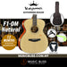 KEPMA F1-OM Solid Top Orchestra Model Acoustic Guitar - Natural - Music Bliss Malaysia