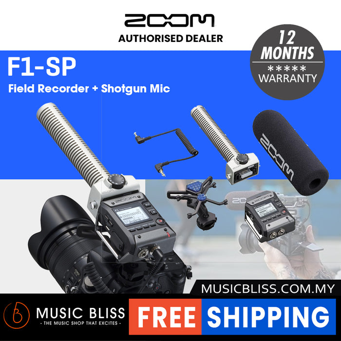 Zoom F1-SP Field Recorder + Shotgun Mic Bundle with 0% Instalment