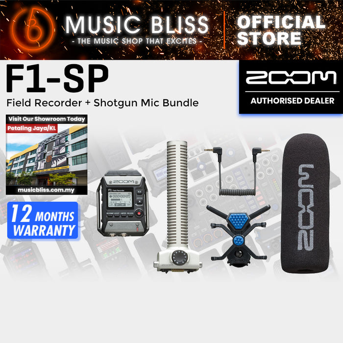 Zoom F1-SP Field Recorder + Shotgun Mic Bundle with 0% Instalment