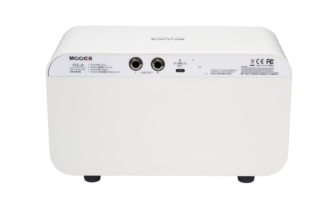 Mooer F15i Li Future 15 Intelligent Amplifier - Snowfall White