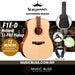 KEPMA F1E-D Solid Top Dreadnought Acoustic Guitar with S1-PRO pickup - Natural - Music Bliss Malaysia