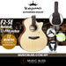 KEPMA F2-SE Solid Sitka Spruce Top Grand Auditorium Acoustic Guitar With S1-PRO Pickup - Music Bliss Malaysia