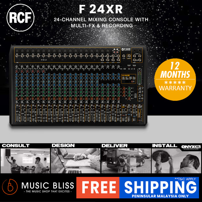 RCF F 24XR 24-Channel Mixer with Multi-FX